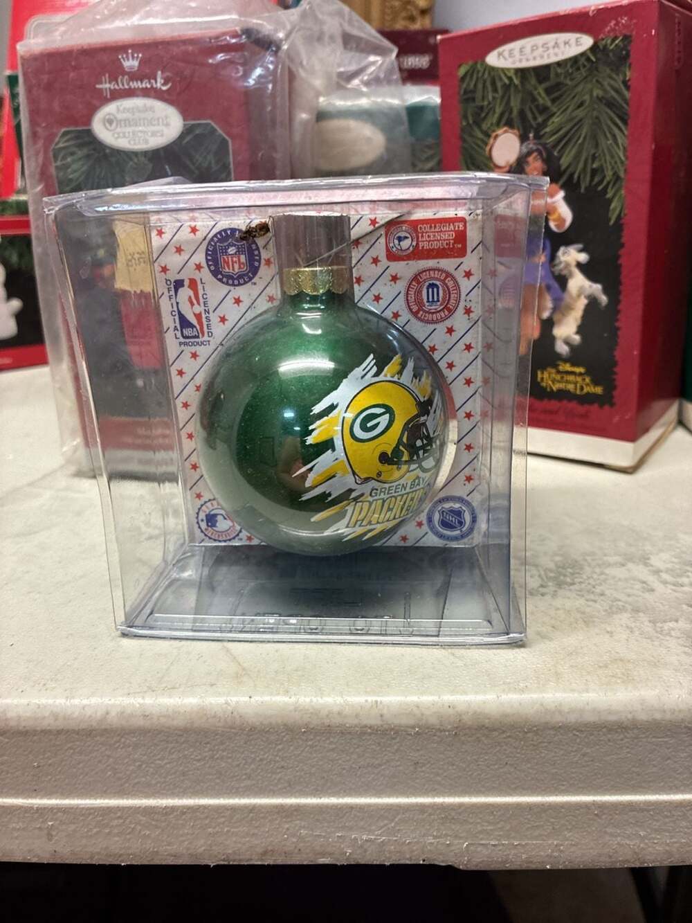 Topperscot NFL Green Bay Packers Sports Collectors Series Glass Ball Christmas O